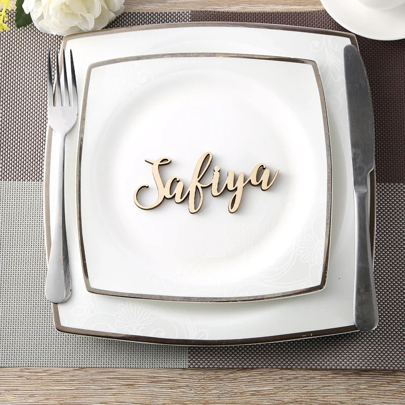 Custom Name Wedding Place Setting