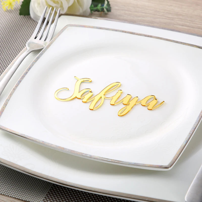 Custom Name Wedding Place Setting