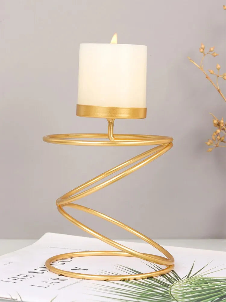 Gold Candle Holder