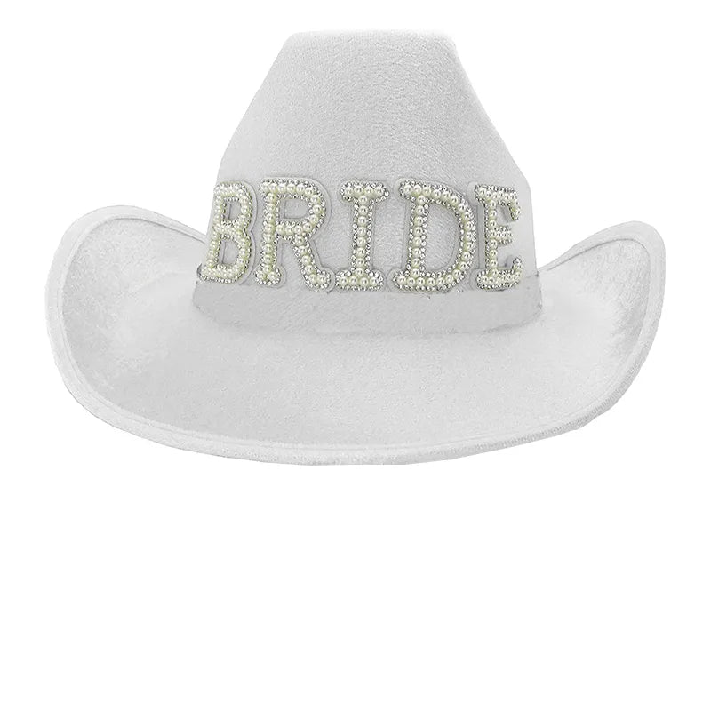 Bride and Groom Cowboy Hats