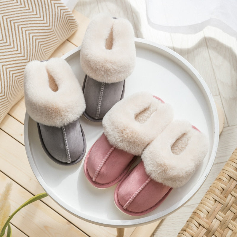 Faux Suede Women's Slippers