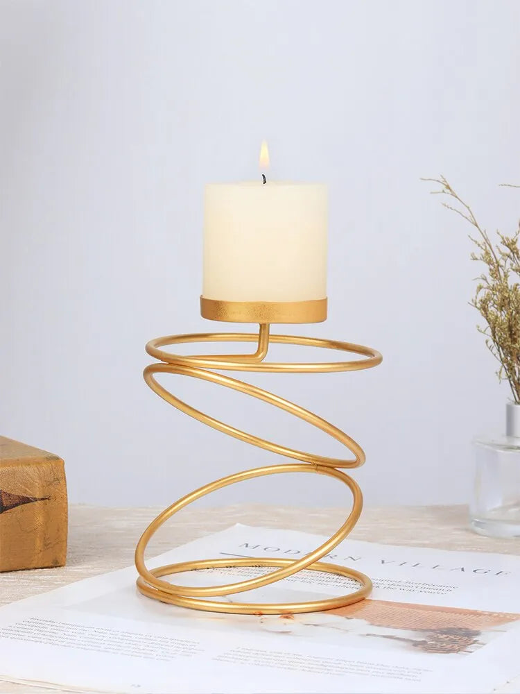 Gold Candle Holder