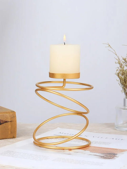 Gold Candle Holder