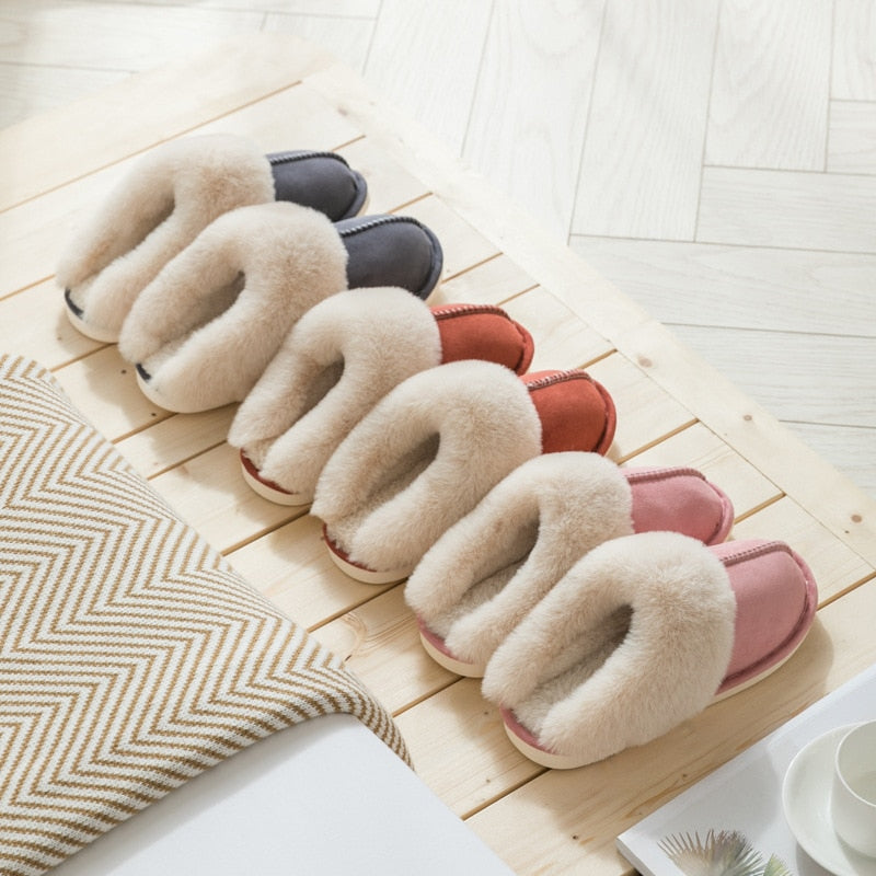 Faux Suede Women's Slippers