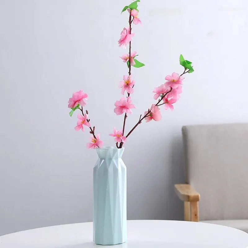 White Plastic Flower Vase