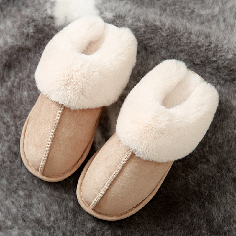 Faux Suede Women's Slippers