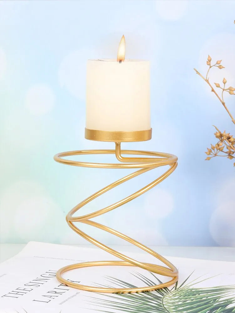 Gold Candle Holder