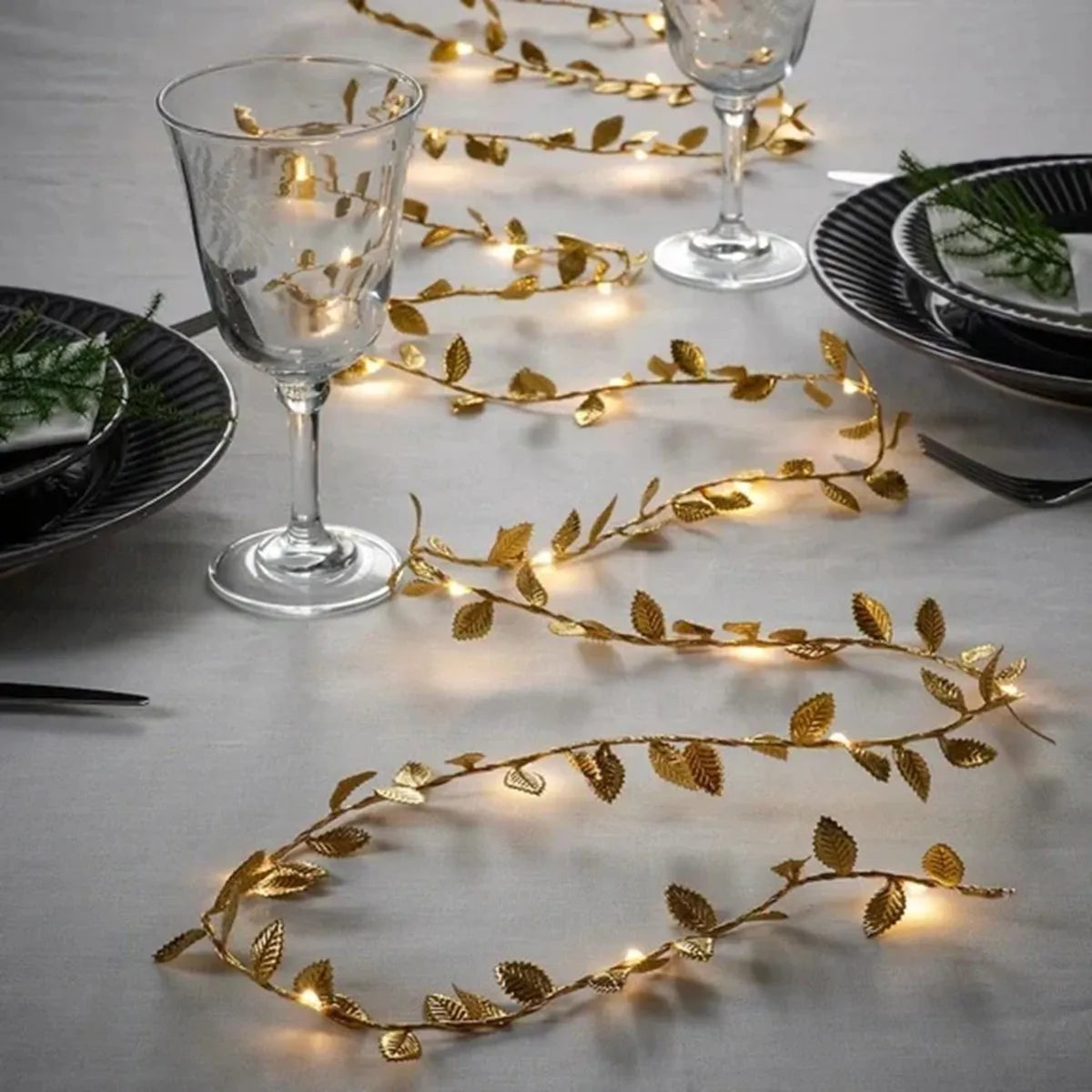 Gold Leaf Fairy Lights - 2m