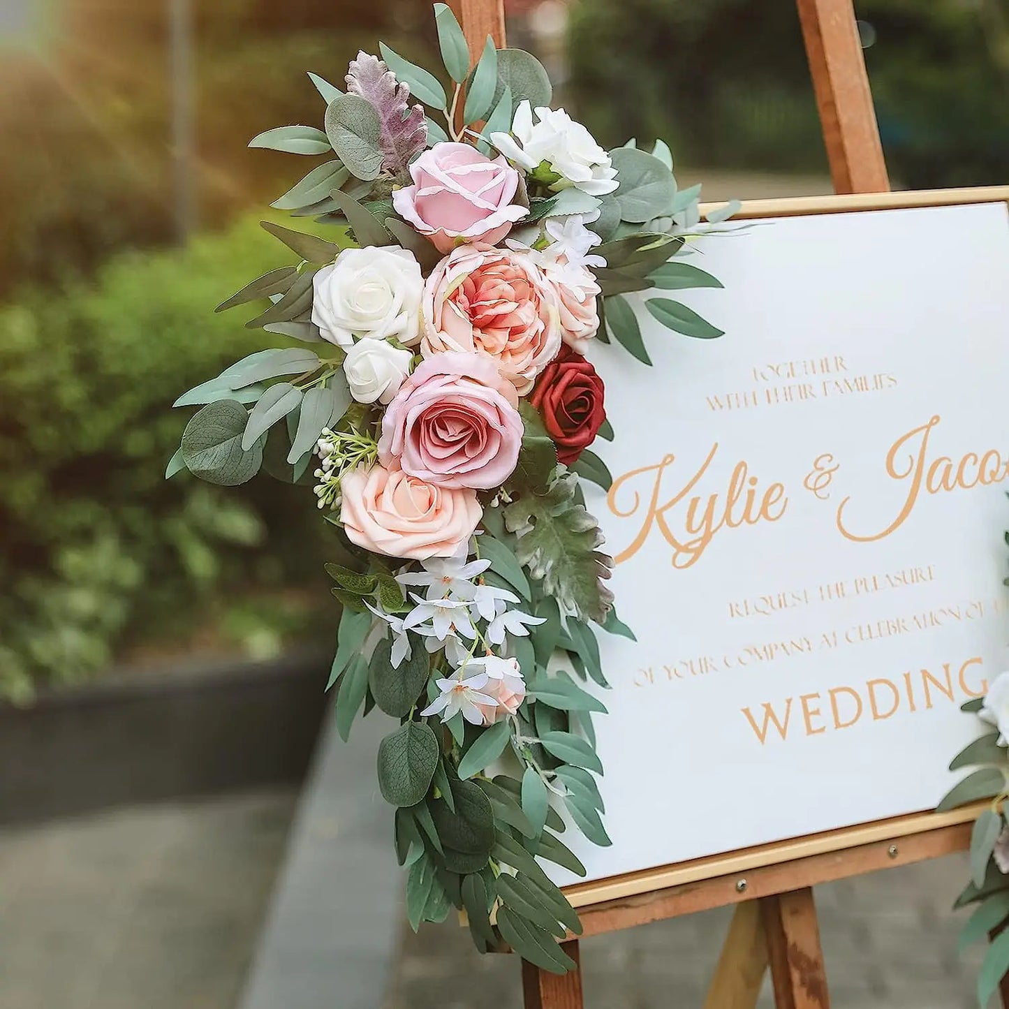 Artificial Flower Arch For Wedding Sign