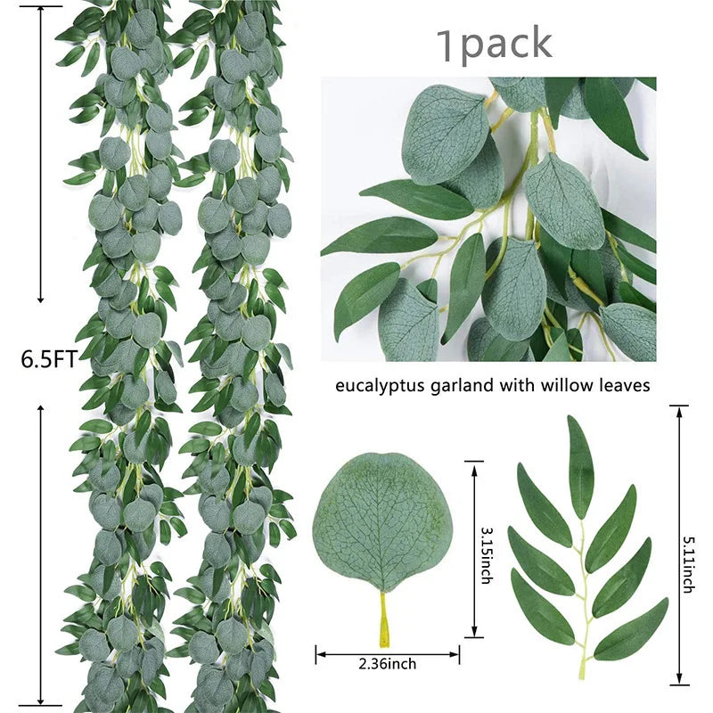 2m Artificial Eucalyptus Vine