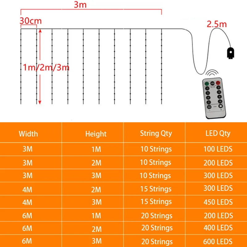 Curtain String Lights